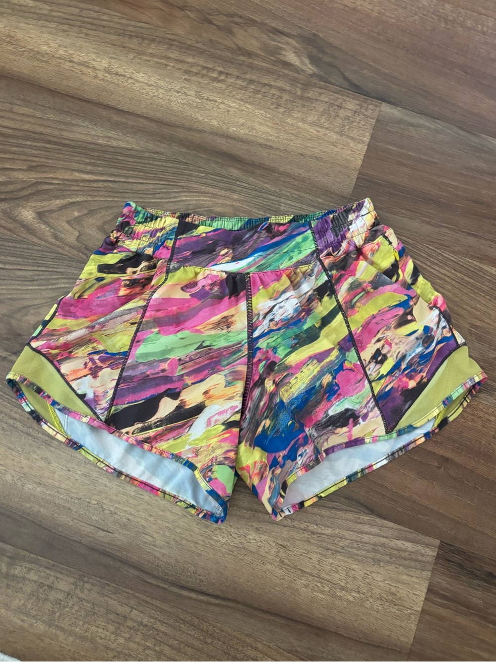 lululemon athletica Multicolor Abstract Print Athletic Shorts